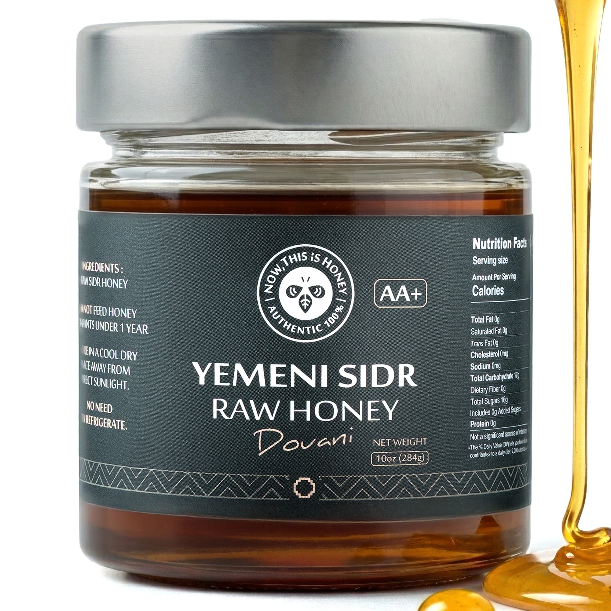 Royal Grade AA+ Raw Yemeni Sidr Honey (10 oz) - Douani Sidr Honey
