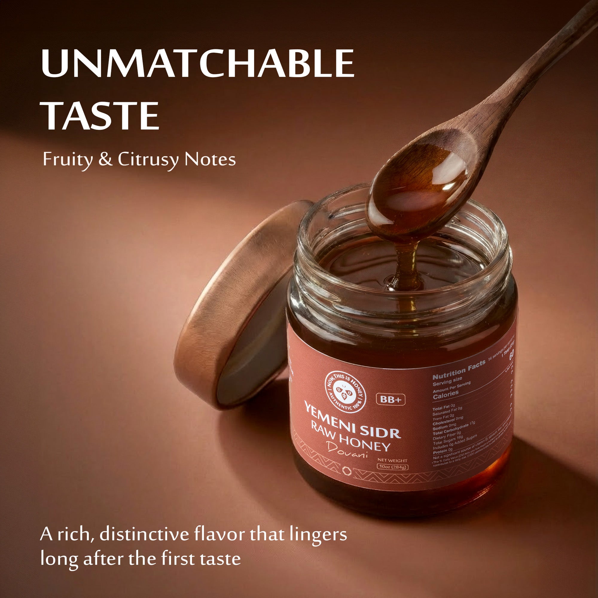 Premium Grade BB+ Raw Yemeni Sidr Honey (10 oz) - Douani Sidr Honey