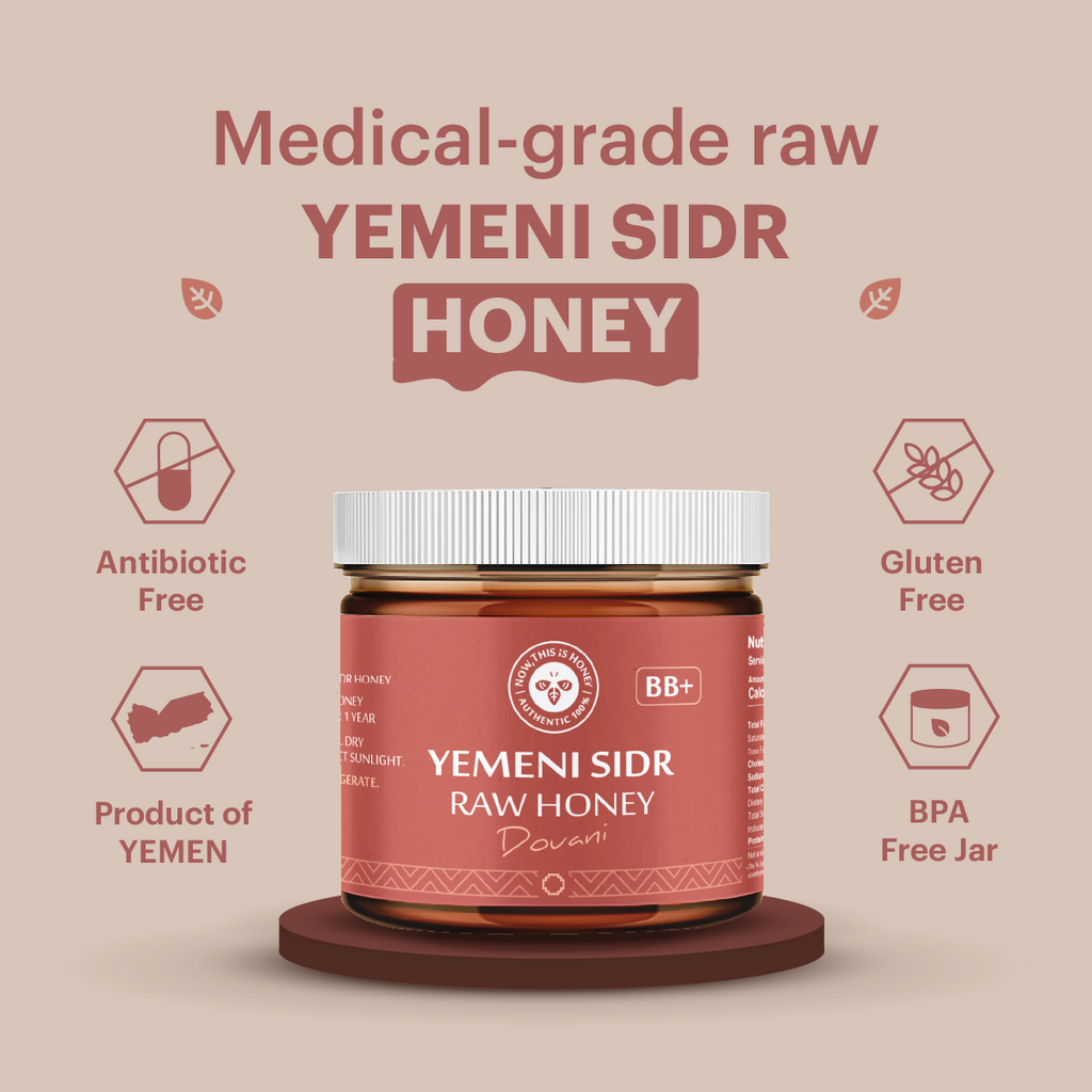 Premium Grade BB+ Raw Yemeni Sidr Honey (10 oz) - Douani Sidr Honey