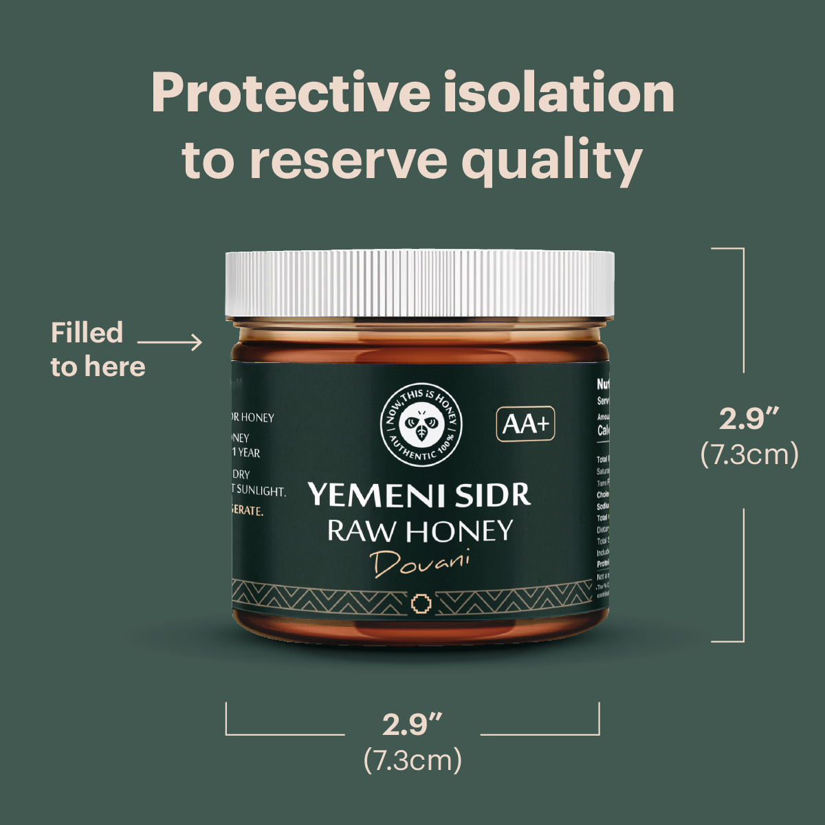 Royal Grade AA+ Raw Yemeni Sidr Honey (10 oz) - Douani Sidr Honey