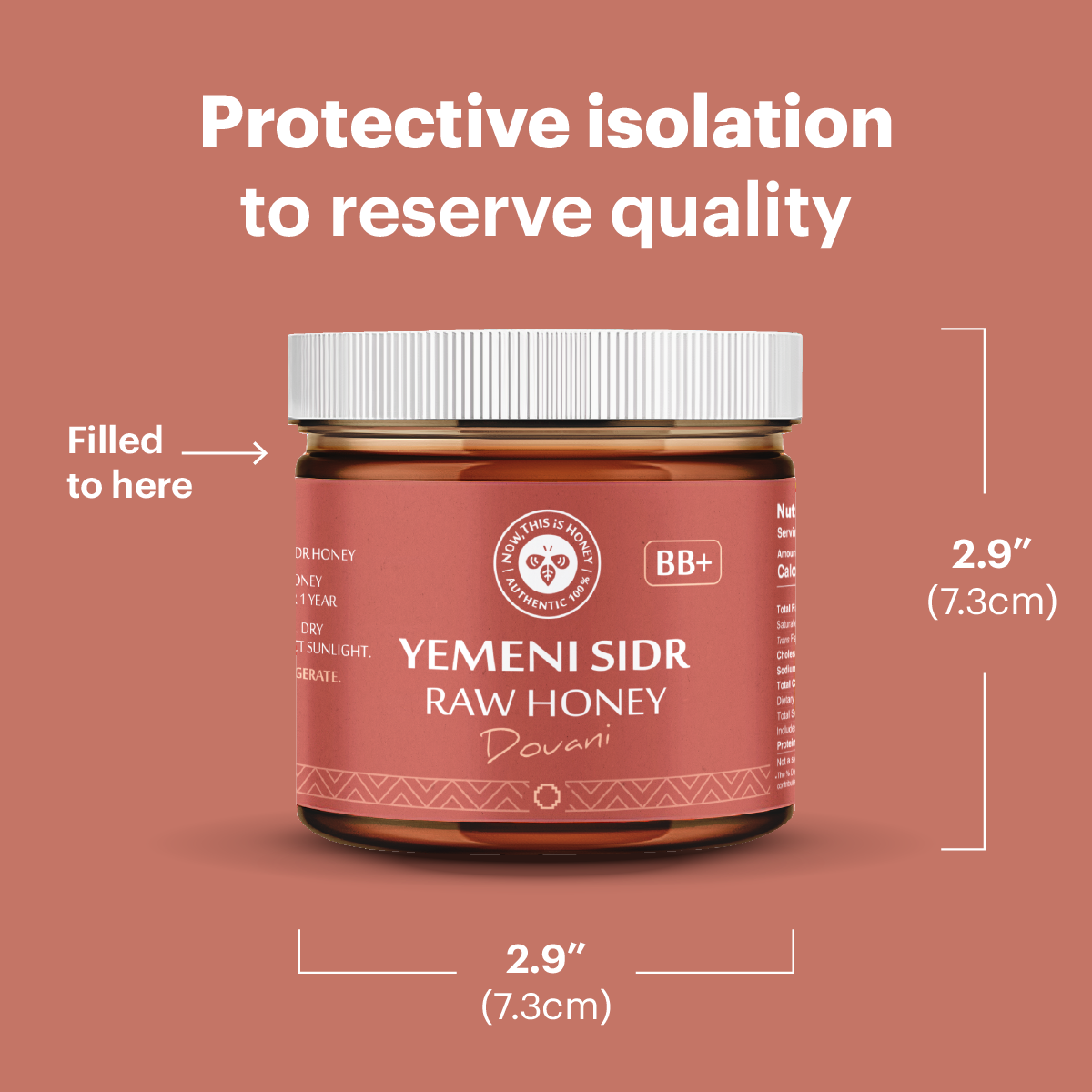 Premium Grade BB+ Raw Yemeni Sidr Honey (10 oz) - Douani Sidr Honey